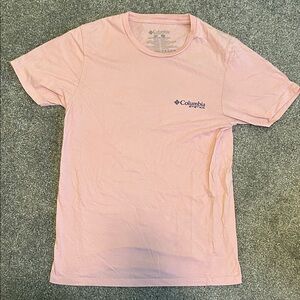 Columbia Men's Light Pink Short Sleeve Tee